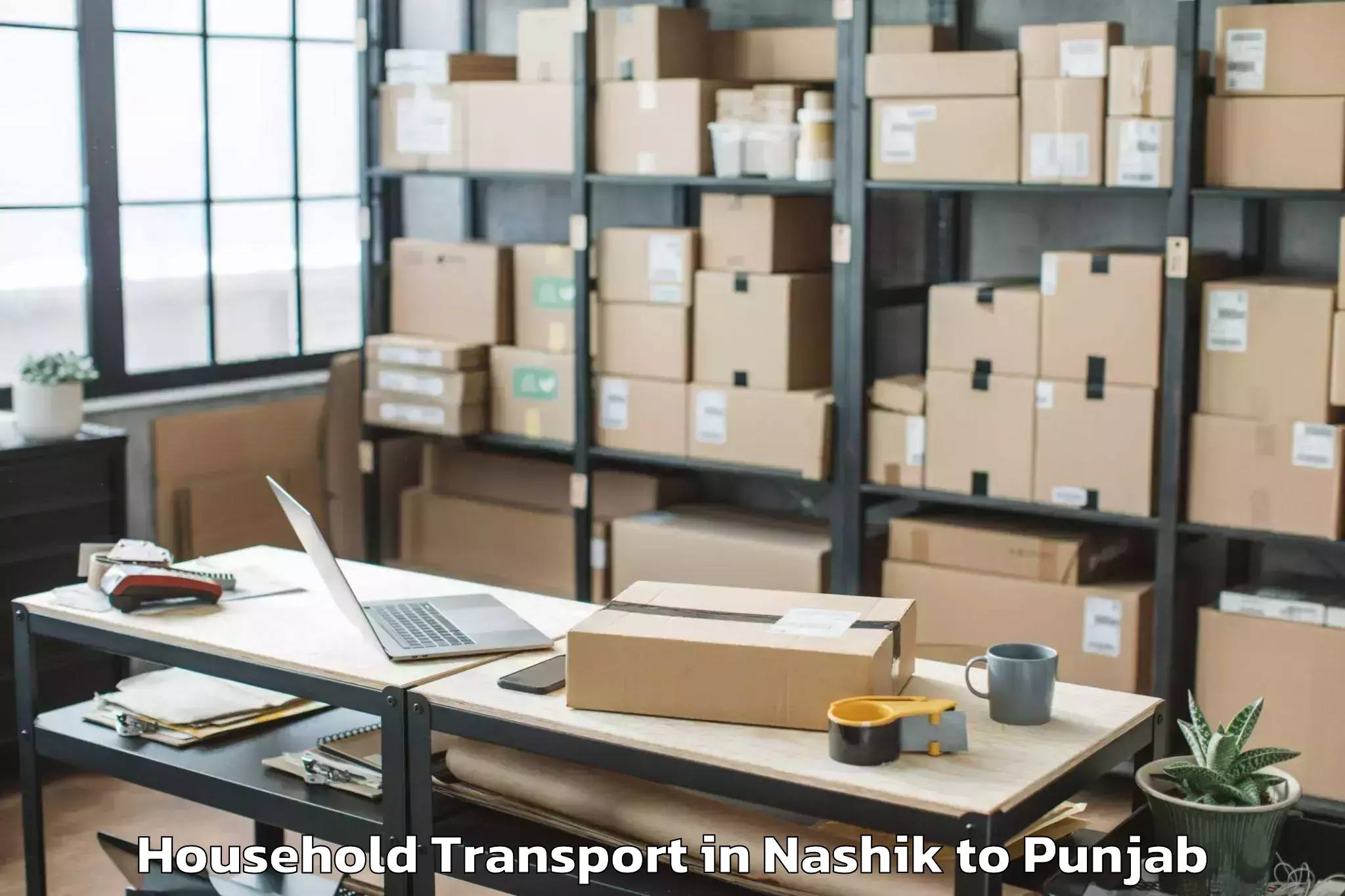 Professional Nashik to Shahkot Household Transport